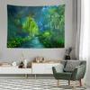 Tapisseries Tapisserie tropicale paysage esthétique forêt tropicale Art Nature tenture murale pour chambre salon dortoir