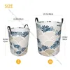 Sacs à linge panier de salle de bain japonais Chrisantemum fleur motif Kimono pliant vêtements sales panier sac de rangement à domicile