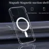 Rabatterade priser varmförsäljning av hög kvalitet akrylmagnetisk transparent stötsäkert telefonfodral för iPhone 15 14 13 12 11 Pro Max med detaljhandelspaket 1x