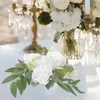 Decorative Flowers Candlestick Garland Flower Rings Bathroom Decorations Dining Table Artificial Plastic For Pillars Wreath Chrismas