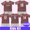 2024 25 Fluminense Kids Kit Fußballtrikots GABI PEDRO DE ARRASCAETA L.ARAUJO FABRICIO B. EVERTON GONCALVES Home Kinderanzug Fußballtrikots