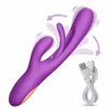 Kanin tappar g-spot klapp vibrator för kvinnor klitoris klitor stimulator kraftfull 21 lägen sex leksak kvinnliga varor för vuxna