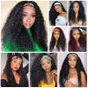 Perruques Wig Synthetic Bandband Wig Wig Wigs Long Ombre Blonde Curly Wigs for Black Women Daily Party Cosplay Wig résistant à la chaleur Fibre