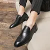 Casual Shoes Classic Men 2024 Brand Leather Loafers For Pointed Toe Formal Wedding Outdoor Brogue Size 46