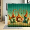 Shower Curtains Fantasy Fairy Tale World Curtain Vine Door Green Forest Mushroom Animal Bathroom Decor Polyester Bath With Hooks