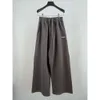 Korrekte Version Paris B Family 23SS Cola Cracked and Worn Pants Os Loose Fit Smoky Grey Unisex Style