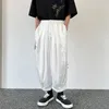 Men's Pants NOYMEI Summer Chinese Style Embroidered Lantern Loose 2024 Trendy All-match Handsome Chic Trousers WA4179