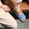 بنسبة 14 ٪ من المصمم السميك سوليد الثاني عمه نصف Slippers Shoes Shoes Internet Red Sandals Womens Outdoor Wear Model Summer Model