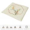 Chair Covers Cushion Chinese Embroidered Mahogany Exquisite Design Iljimae Linen Anti-Slip Pad Home Accessories