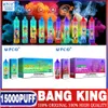 UTCO Original Bang King 15000 Puff Einweg-E-Zigaretten 1,0 Ohm Mesh Coil 25 ml Pod-Batterie Wiederaufladbare elektronische Zigaretten Puff 15K 0% 2% 3% 5% Vape Puff 12k 18k Puff 20000