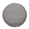 Tapis 100cm dentelle ronde zone tapis enfants bébé pour jouer jeu ramper tapis lavable salon décor