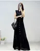 2024-S-andro трикотажное платье с полым V-образным вырезомНовинка2023Mode pour dames