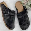 Kapcia Spring Buty damskie duże 36-42 płaskie buty palce palec palec płytkie usta gładkie damskie bokser