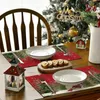 Maty stołowe świąteczne podkładki 12x18 cali sezonowe wakacyjne zestaw wakacyjny zestaw 6