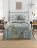 Shabby Chic Bloemen 3-delige Patchwork Sprei Kussenhoezen Sumer Quilts Set Queen King size 100% Katoen Omkeerbaar Ultra zacht19366608