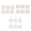 Shopping Bags 6 Pieces Blank Canvas Tote Heavy Duty Reusable Lightweight Grocery Bag For DIY Crafts Advertising Painting