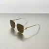Okulary przeciwsłoneczne Nowy 2024 Dual G wszechstronny pudełko mody metalowe szklanki pół ramy nogi g6O6
