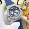 For Luxury Watches Mens Mechanical Offshore Series 26420 Chronograph Movement 44mm Brand Designers Waterproof Wristwatches Stainless 51HD