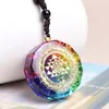 Pendant Necklaces Necklace Accessories Women Jewelry Reiki Healing Stone Crystal 7 Chakara Orgonite Energey Charms