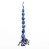 Colares Pingente FYSL Handmade Weave Multi Camada Forma Irregular Ametistas Pedra Lapis Lazuli Estilo Étnico Jóias