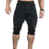 MENS SOMMER SHORTS Running Workout Joggers 34 Pants Slim Fit Fitness Drawstring Sweatpants Camping Gym under knä 240325