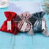 Gift Wrap Velvet Candy Box Bags Cloth Drawstring Tassel Bag Storage Pouches Wedding Birthday Party Jewelry Organizer