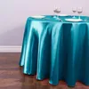 Nappe de table en satin noir uni, 20 couleurs, pour la maison, la salle à manger, la fête de noël, le banquet, 2024