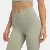 Lu Align Femme avec short de motard tenue extérieure poches en élasthanne taille croisée short de sport de fitness 10 shorts d'entraînement de gym doux Lemon Lady Gry Sports Girls