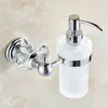 Liquid Soap Dispenser Vidric Dispensers Luxury Gold Color Wall Mounted With Frosted Glass Container Bottle Bathroom Produc