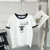 CE Nieuwe Arc Letter Printing Top Tees Designer Dames T-shirts Casual katoenen T-shirt met korte mouwen