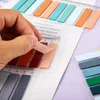 10*20st Transparent Index Notes Paper Office School Supplies Stationery Small Rectangu Fluorescle Sticker Strip Sticky Sticky