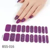 2024 1 Blatt koreanische Nagellackstreifen DIY wasserdichte Nagel -Wraps gemischte Muster Vollnagelfleck Klebstoff für Frauen Nagelkunstaufkleber