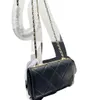 Bolsa de corrente clássica feminina designer de moda de luxo pele de carneiro diamante verificação flip bag super all-in-one bolsa crossbody