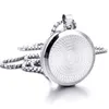 Pendant Necklaces Alloy Stainless Steel Plant Life Tree Leaves Air Freshener Perfume Oil Diffuser 30mm Locket Jewelry Pendant Necklace Men Women 240330