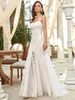 Elegant Wedding Dresses Sweetheart neck Spaghetti straps 2024 Ever Pretty of Lace Fishtail silhouette Cream Bridal Women Dress 240329