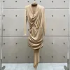 Casual Dresses 2024 Woman Mini Dress Satin Corset Elegant Ladies Y2k Clothes Fashion High Quality Gowns Pleated Skirt Bra