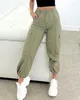 Pantalons pour femmes 2024 mode élégant Sexy poche Design revers Cargo femme pantalon décontracté bas vêtements