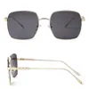 Sunglasses WHO CUTIE Fashion Metal Square Frame Women Men Blue Lens Pilot High Quality Aviation Driving Sun Glasses Male UV400