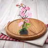 Dekorativa blommor 2st Sushi Plate Decor Fake Flower Ornament japansk matbricka is