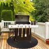 Tapijten onder grillmat voor buiten Dubbelzijdig vuurvast binnenhaard/vuurplaatskussen Oliebestendig waterdicht BBQ-beschermer Decks Patio's