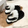 Slippers Australian Classic Super Mini Thick Soled Snow Boots Women's Sheepskin Winter Women's Wool Warm Slipons Home Slippers NonSlip