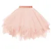 Jupes Femmes Jupe Tulle Plissé À Volants Court Adulte Danse Mini Tutu Robe Ballet Faldas Para Mujeres