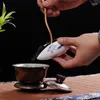 سكوب الشاي 6pcs/مجموعة السيراميك وعاء لوتس شكل كوب ملعقة kungfu الملحقات