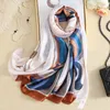 Foulards Marque Designer Foulard en soie Femme Foulard Bandana Long Châles Wraps Hiver Foulards Pashmina Lady Hijab Luxe 180 * 90 cm