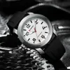 Wristwatches CURREN New Fashion es for Men Left Hand Design Quartz Wristes with Sile 8454 L240402