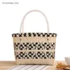 Dinner Bag Wholesale Retail Woven Cabbage and White Womens Handheld Colored Picnic Bag