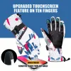 Handschuhe ultraleichte wasserdichte Skiguhe für Männer und Frauen, Touchscreen, Motorradfahren, Snowboard, warme Winterhandschuhe, 30 ° F