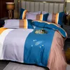 Queen size sängkläder set 4st designer tryckt täcke omslag kudde europeisk stil täcke omslag