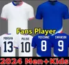 Camisas de futebol USAS 2024 2025 Copa América USWNT Mulher Kit USMNT 24/25 Home Away Camisas de futebol Homens Versão do jogador 2024 PULISIC SMITH Morgan BALOGUN Plus