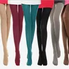 Spring and autumn colored silk stockings anti snagging 120D velvet pantyhose for women to step on medium thick bottomed socks and silk stockings